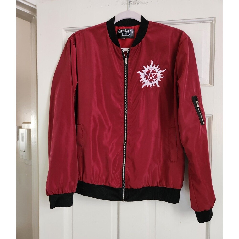 SPN SUPERNATURAL Vampirecore Deep Red Jacket Anti Possession Unisex Hunters Den